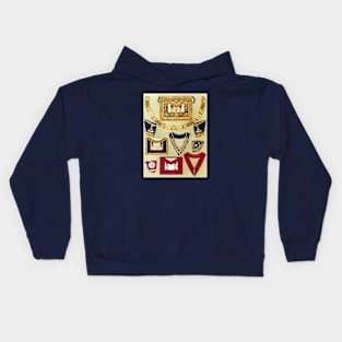 Freemasonry on the Cheap! Grand Lodge of England - Grand Officers Clothing Kids Hoodie